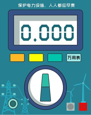 電表箱設計 (扁平插畫設計)